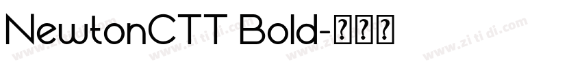 NewtonCTT Bold字体转换